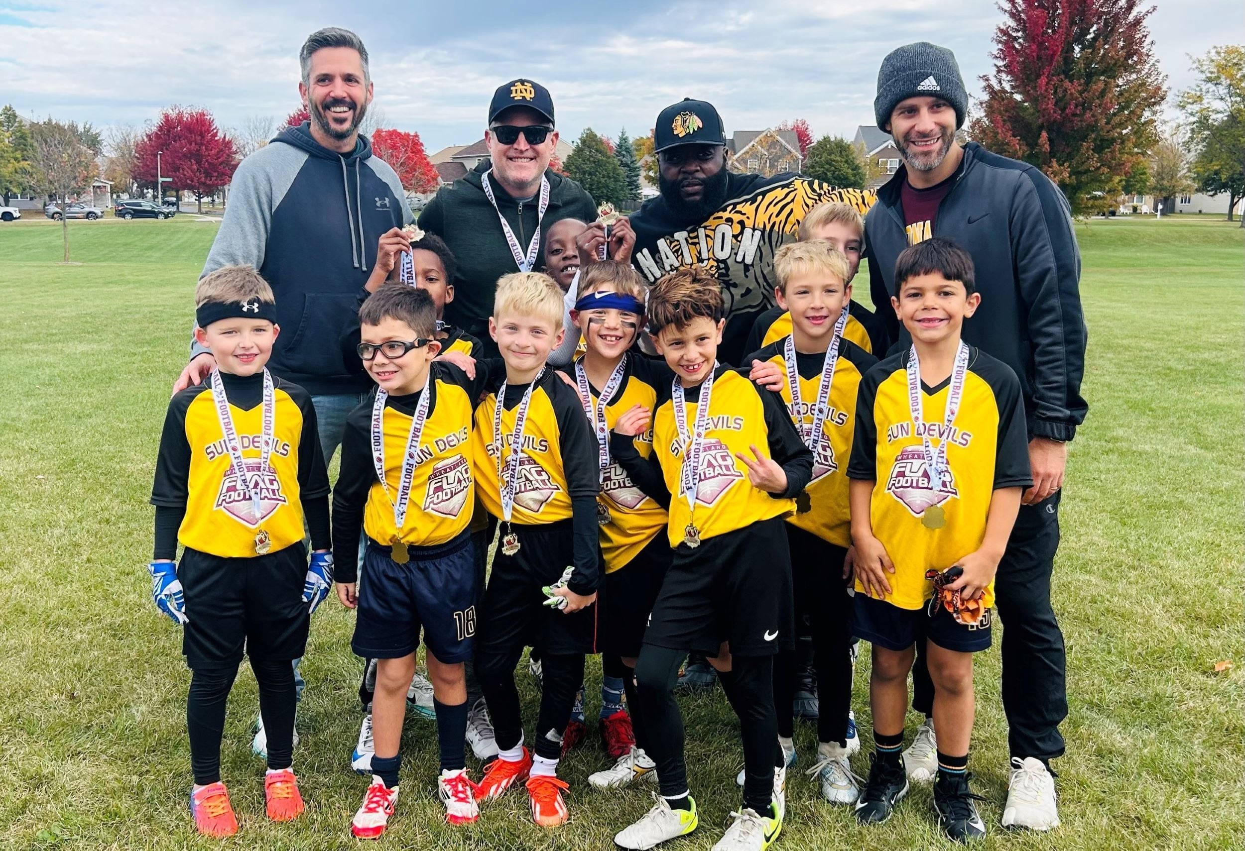 1st-2nd Flag Football Champs - Sun Devils crop