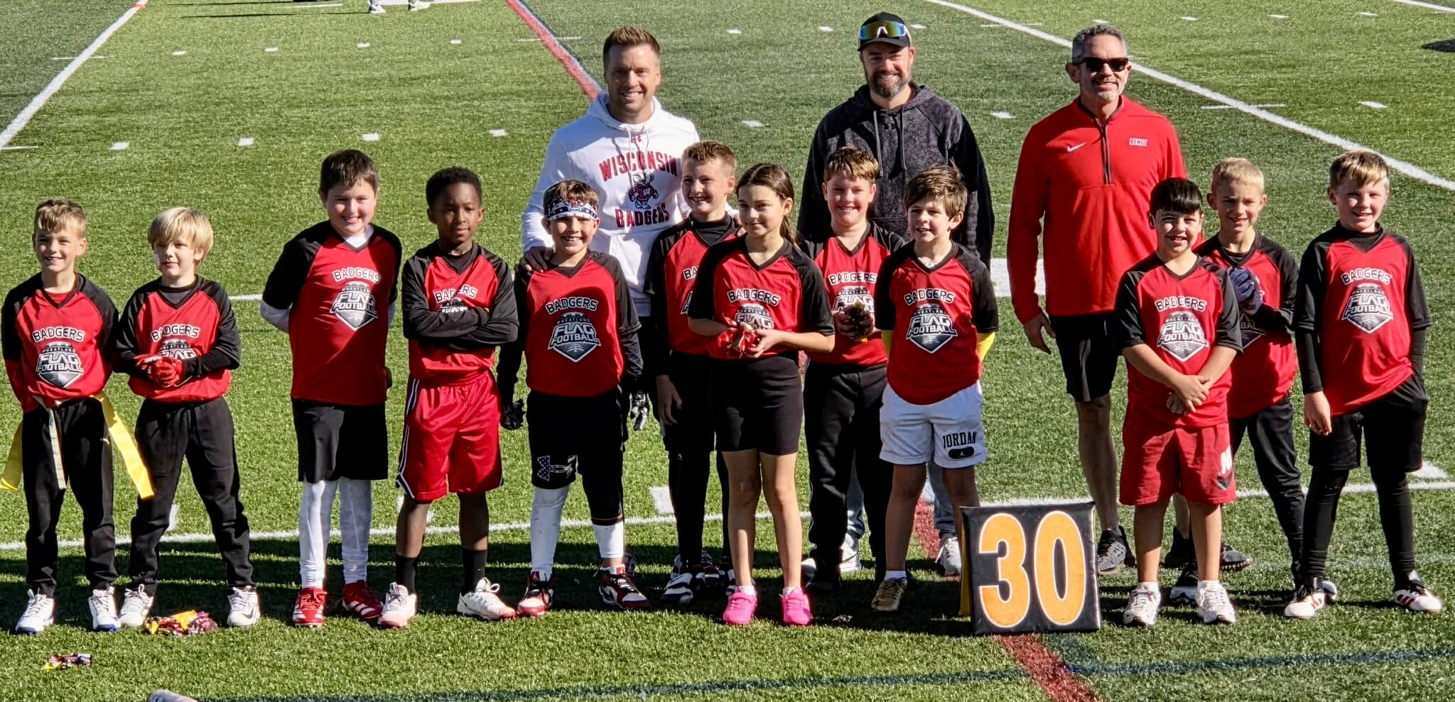 3rd Grade Flag Football Champs - Badgers