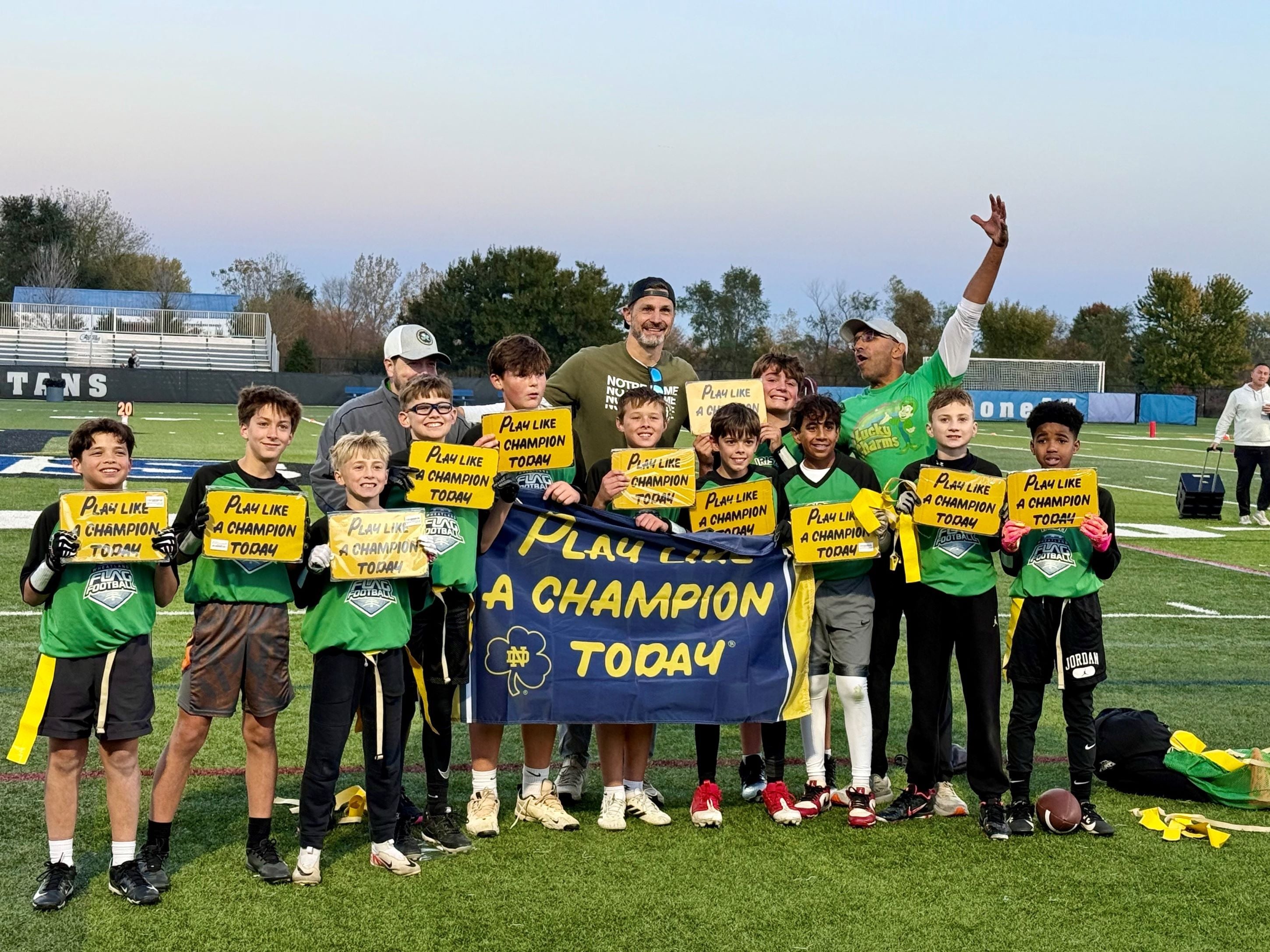 6th Grade Flag Football Champs - Irish SM