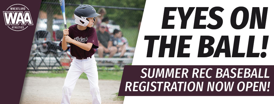 The ONLY Summer Rec Baseball program!  Register NOW!