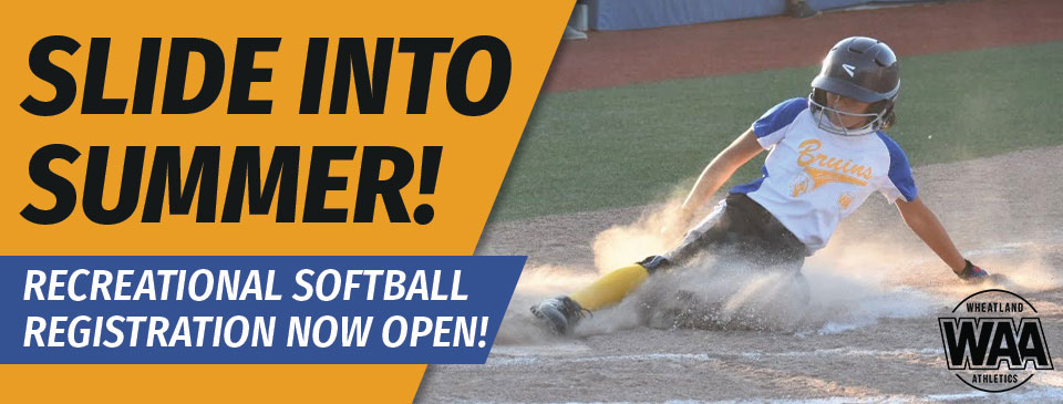 Summer Softball the Time to Register is TODAY!