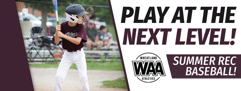 The ONLY Summer Rec Baseball program!  Register NOW!