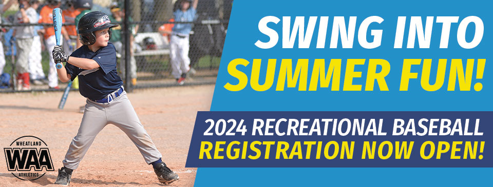 Play Ball! Register Now for Rec Baseball!