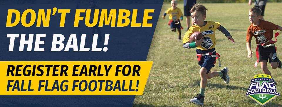 Fall Flag Football Registration NOW OPEN!